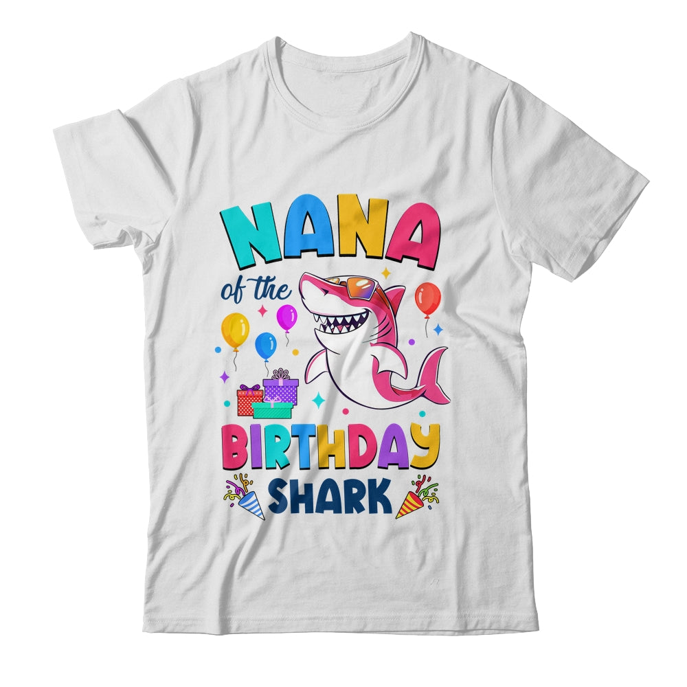 Nana Of The Shark Birthday Family Matching Party Kids Shirt & Hoodie | teecentury