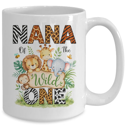 Nana Of The Wild One First Birthday Boy Jungle Safari Mug | teecentury