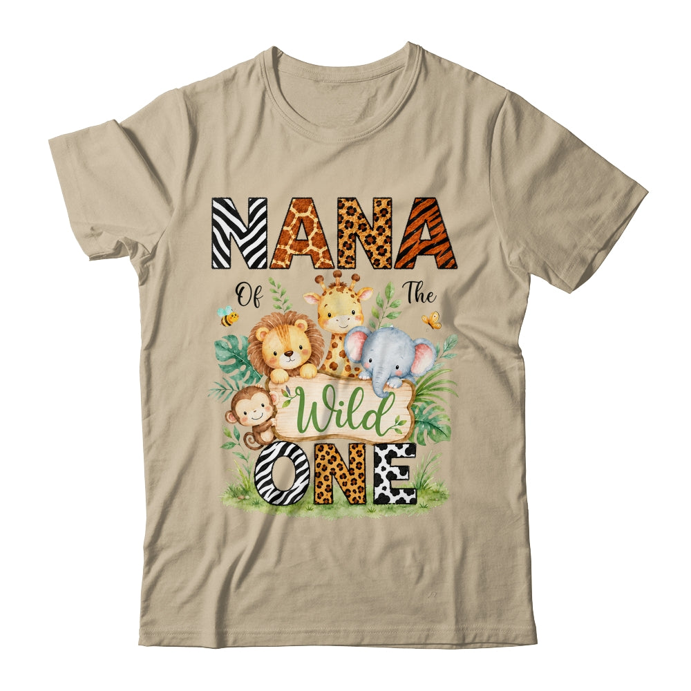 Nana Of The Wild One First Birthday Boy Jungle Safari Shirt & Hoodie | teecentury