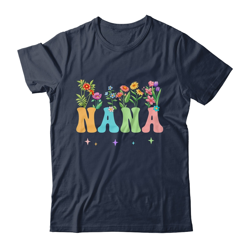 Nana Women Wildflower Floral Design Nana Mothers Day Shirt & Tank Top | teecentury