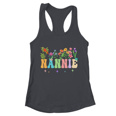 Nannie Women Wildflower Floral Design Nannie Mothers Day Shirt & Tank Top | teecentury