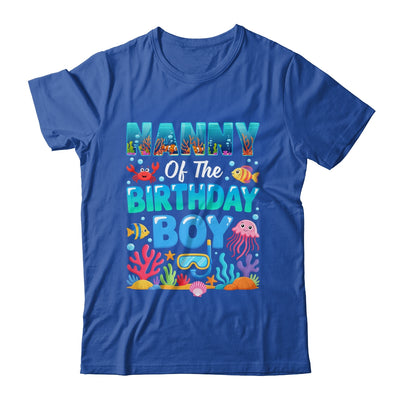 Nanny Of The Birthday Boy Sea Animals Ocean Aquarium Shirt & Hoodie | teecentury