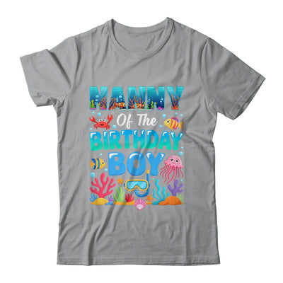 Nanny Of The Birthday Boy Sea Animals Ocean Aquarium Shirt & Hoodie | teecentury