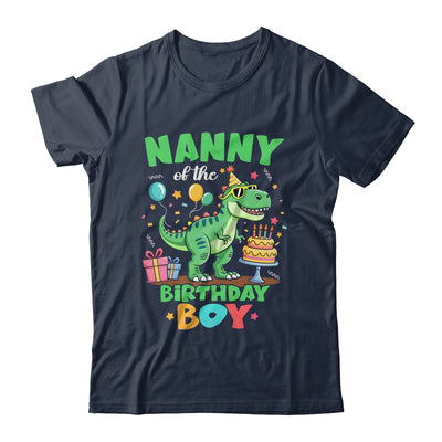 Nanny Of The Birthday Boy T Rex Dinosaur Family Party Shirt & Hoodie | teecentury