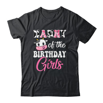 Nanny Of The Birthday Girl Farm Cow 1st Birthday Girl Shirt & Hoodie | teecentury
