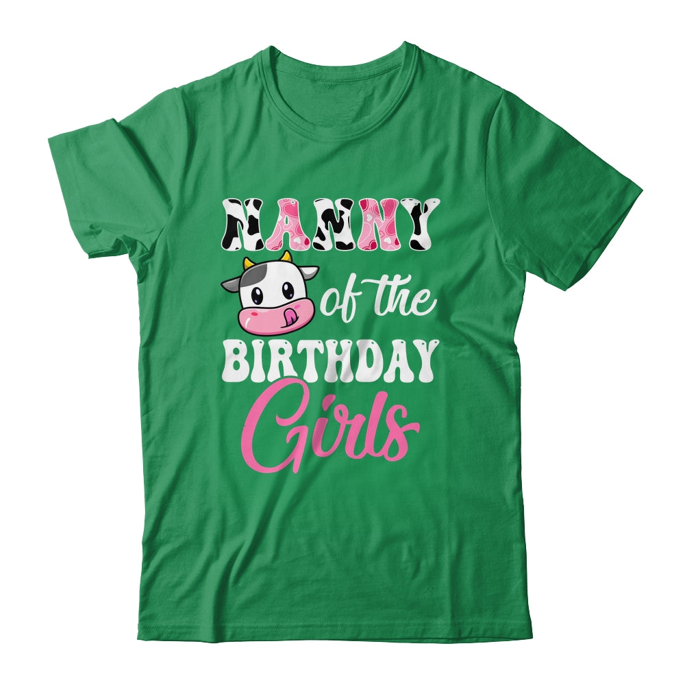 Nanny Of The Birthday Girl Farm Cow 1st Birthday Girl Shirt & Hoodie | teecentury