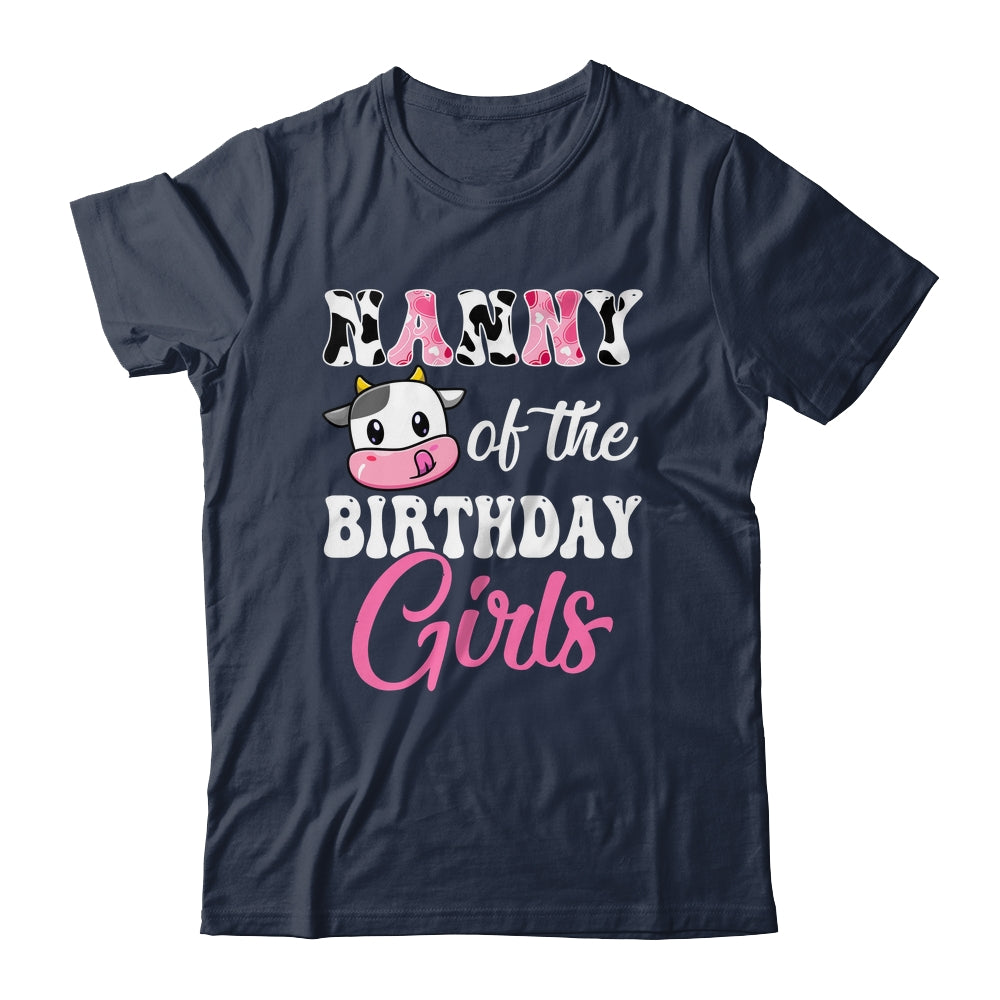 Nanny Of The Birthday Girl Farm Cow 1st Birthday Girl Shirt & Hoodie | teecentury