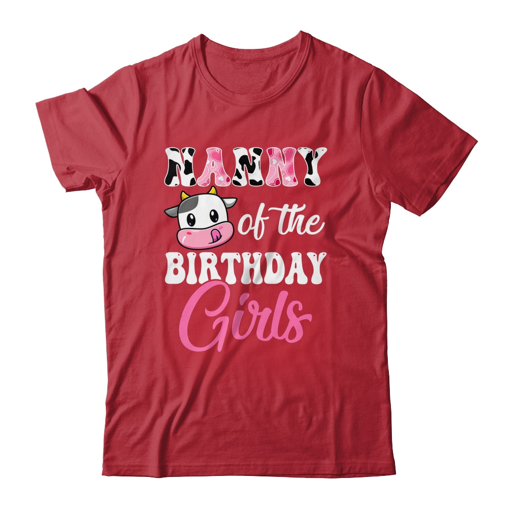 Nanny Of The Birthday Girl Farm Cow 1st Birthday Girl Shirt & Hoodie | teecentury
