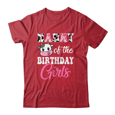 Nanny Of The Birthday Girl Farm Cow 1st Birthday Girl Shirt & Hoodie | teecentury