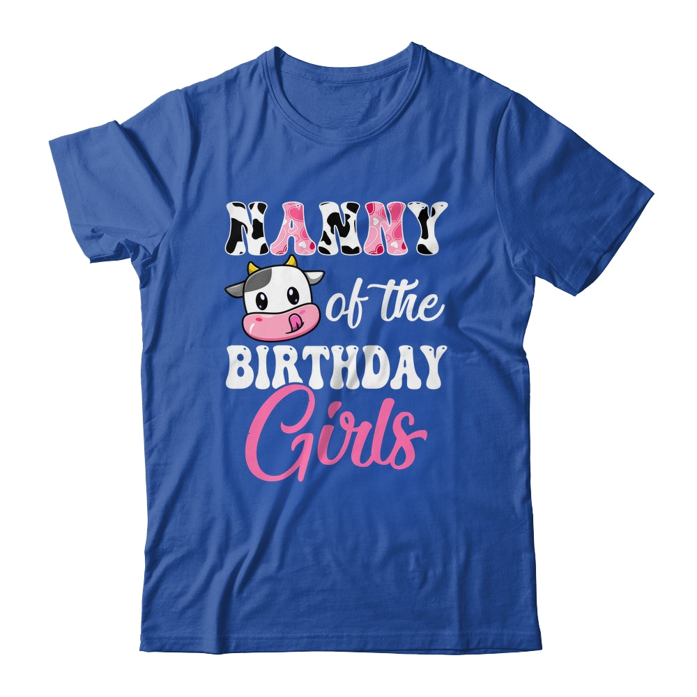 Nanny Of The Birthday Girl Farm Cow 1st Birthday Girl Shirt & Hoodie | teecentury