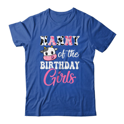 Nanny Of The Birthday Girl Farm Cow 1st Birthday Girl Shirt & Hoodie | teecentury