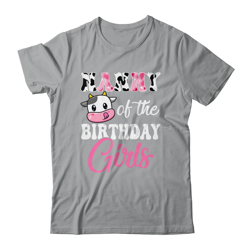 Nanny Of The Birthday Girl Farm Cow 1st Birthday Girl Shirt & Hoodie | teecentury