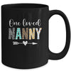 Nanny Women Cute Design One Loved Nanny Mother's Day Mug | teecentury