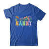 Nanny Women Wildflower Floral Design Nanny Mothers Day Shirt & Tank Top | teecentury