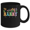 Nanny Women Wildflower Floral Design Nanny Mothers Day Mug | teecentury