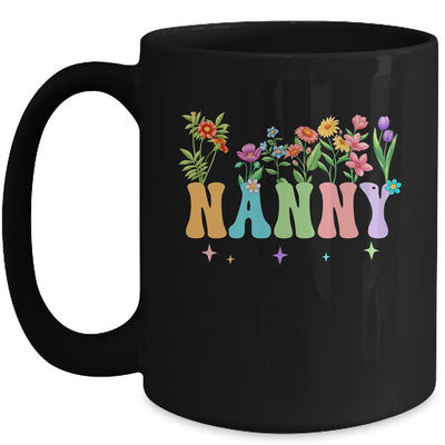 Nanny Women Wildflower Floral Design Nanny Mothers Day Mug | teecentury