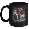Native American Day Flag Indian Riding Horse 4th Of July Mug | teecentury