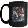 Native American Day Flag Indian Riding Horse 4th Of July Mug | teecentury