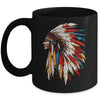 Native American Indian Headdress Graphic Indian Day Men Women Mug | teecentury
