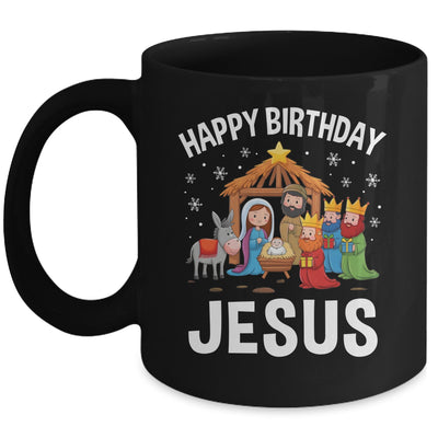 Nativity Happy Birthday Jesus Christmas Nativity Christian Mug | teecentury