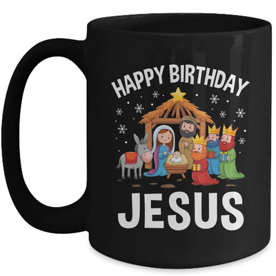 Nativity Happy Birthday Jesus Christmas Nativity Christian Mug | teecentury