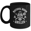 Natural Born Griller Funny BBQ Joke For Grill Lovers Mug | teecentury
