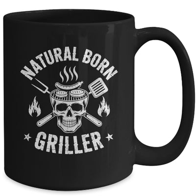 Natural Born Griller Funny BBQ Joke For Grill Lovers Mug | teecentury