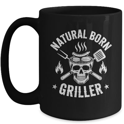 Natural Born Griller Funny BBQ Joke For Grill Lovers Mug | teecentury