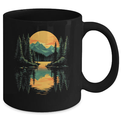 Nature Trees Reflection Forest Outdoor Wildlife Lover Sunset Mug | teecentury