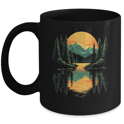 Nature Trees Reflection Forest Outdoor Wildlife Lover Sunset Mug | teecentury