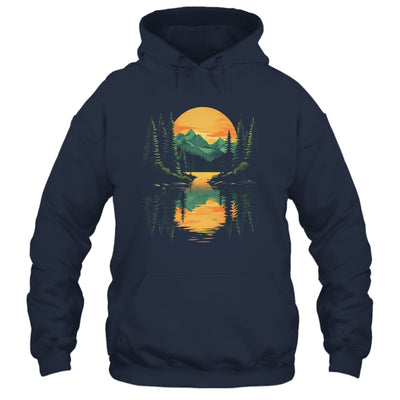 Nature Trees Reflection Forest Outdoor Wildlife Lover Sunset Shirt & Hoodie | teecentury
