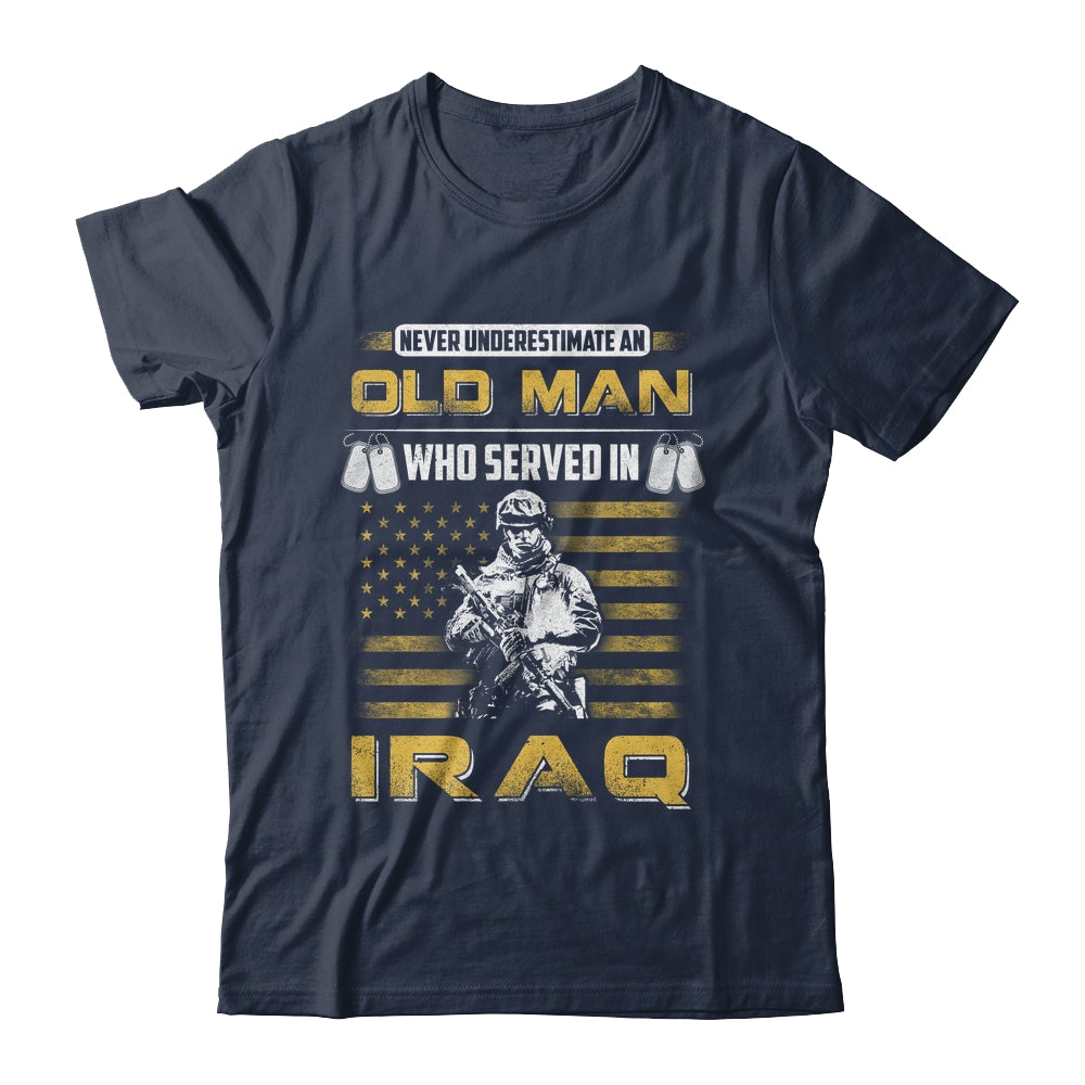 Never Underestimate An Old Man Who Served In Iraq Shirt & Hoodie | teecentury