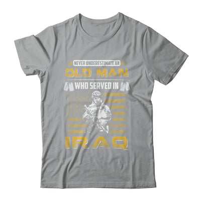 Never Underestimate An Old Man Who Served In Iraq Shirt & Hoodie | teecentury