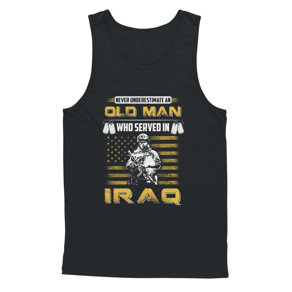 Never Underestimate An Old Man Who Served In Iraq Shirt & Hoodie | teecentury