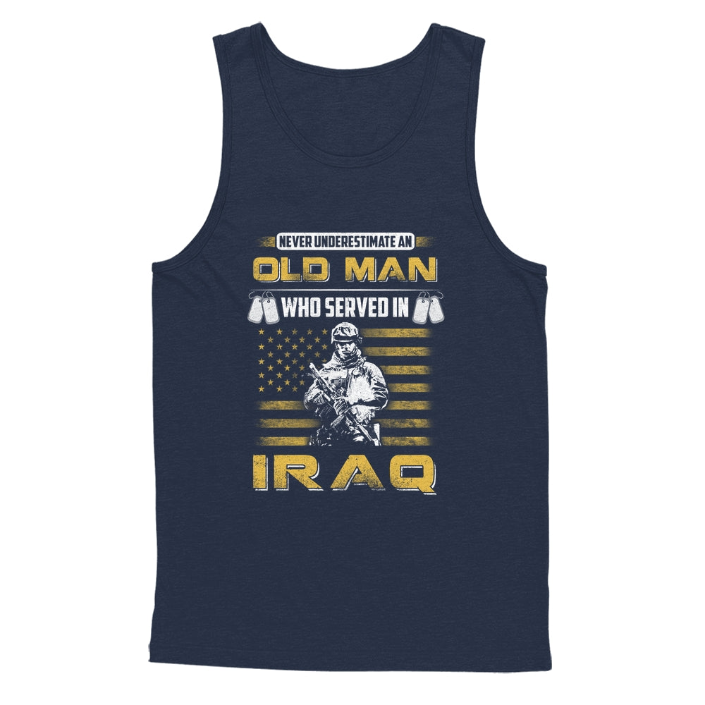 Never Underestimate An Old Man Who Served In Iraq Shirt & Hoodie | teecentury