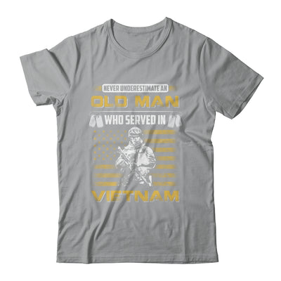Never Underestimate An Old Man Who Served In Viet Nam Shirt & Hoodie | teecentury