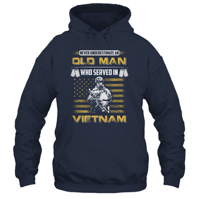 Never Underestimate An Old Man Who Served In Viet Nam Shirt & Hoodie | teecentury