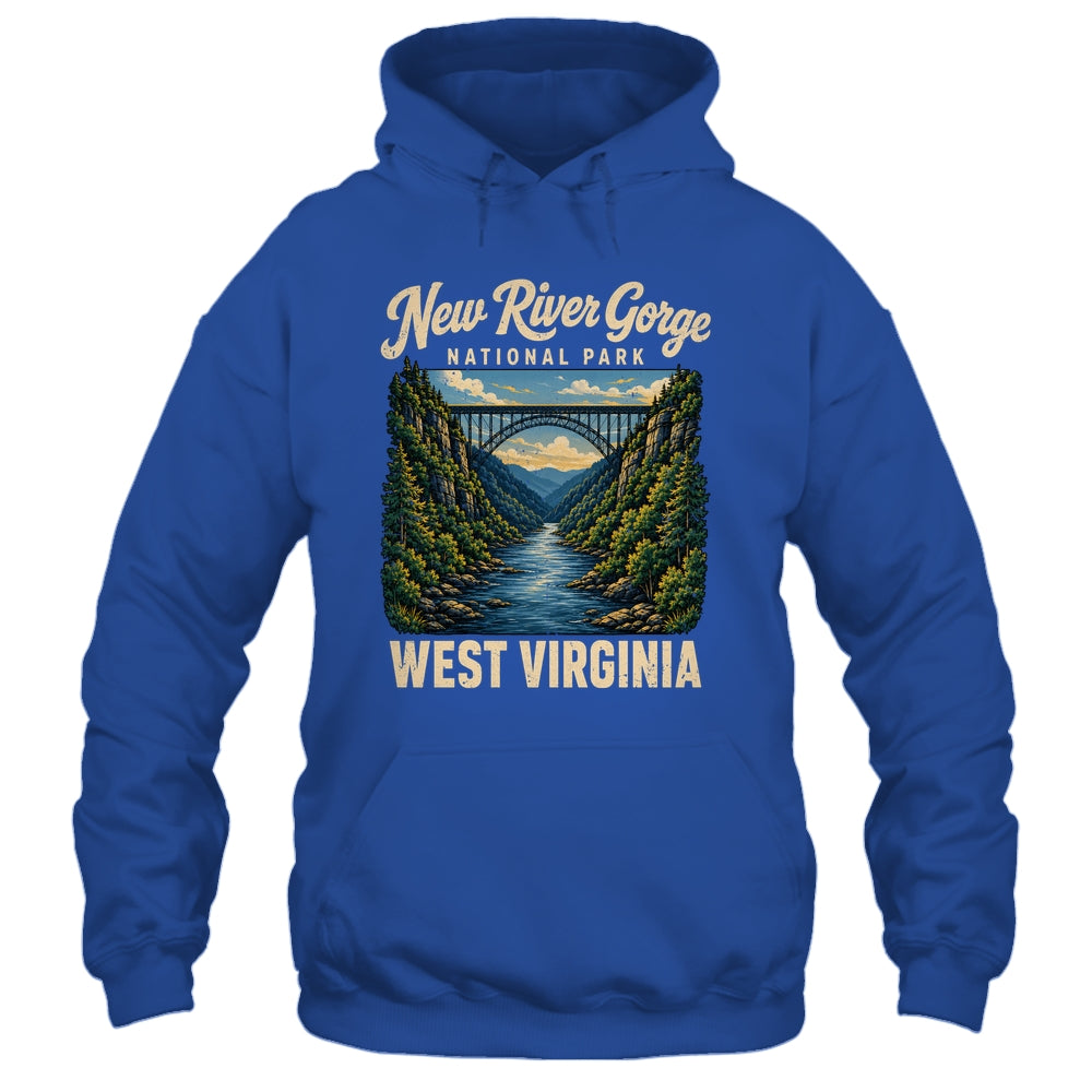 New River Gorge National Park Bridge Rafting Hiking Vintage Shirt & Tank Top | teecentury
