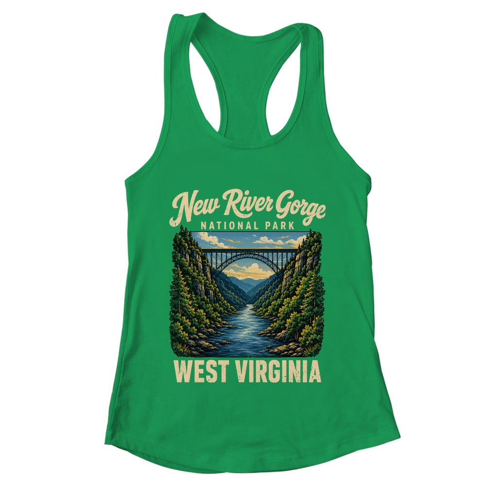 New River Gorge National Park Bridge Rafting Hiking Vintage Shirt & Tank Top | teecentury