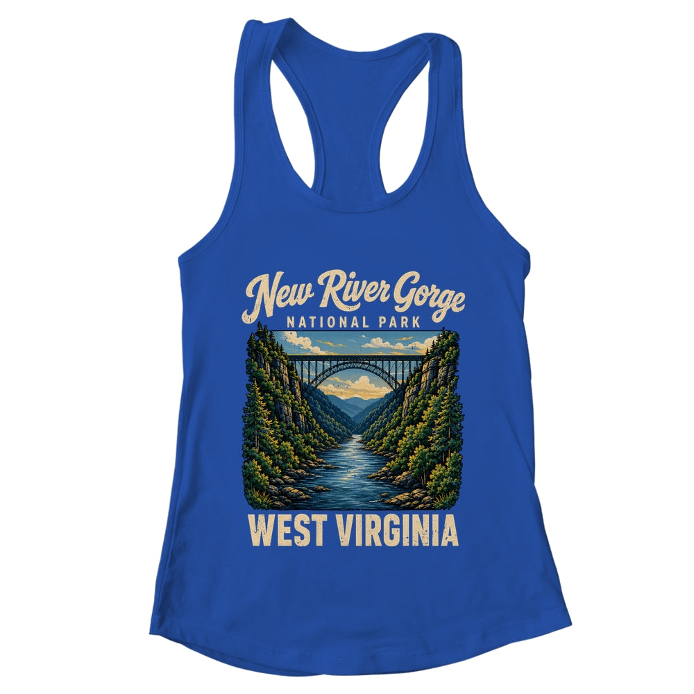 New River Gorge National Park Bridge Rafting Hiking Vintage Shirt & Tank Top | teecentury