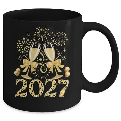 New Years Eve Happy New Year 2026 Firework Leopard Women Mug | teecentury