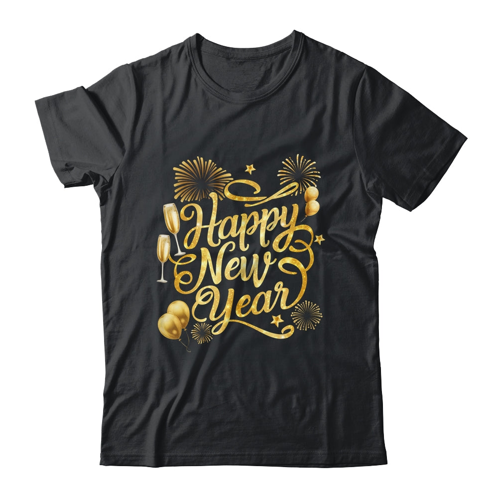 New Years 2025 Eve Party Supplies Happy New Year Fireworks Shirt & Sweatshirt | teecentury