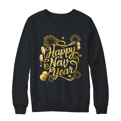New Years 2025 Eve Party Supplies Happy New Year Fireworks Shirt & Sweatshirt | teecentury