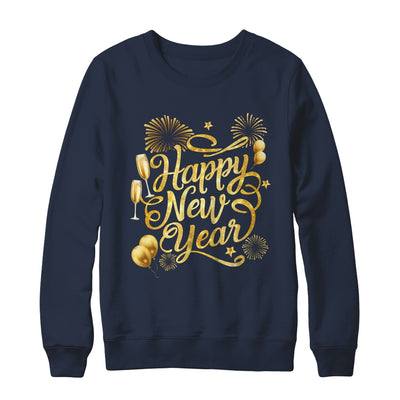 New Years 2025 Eve Party Supplies Happy New Year Fireworks Shirt & Sweatshirt | teecentury