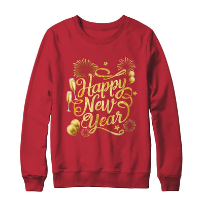 New Years 2025 Eve Party Supplies Happy New Year Fireworks Shirt & Sweatshirt | teecentury