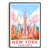 New York City Print Travel Poster Retro Big Apple NY City Souvenir Wall Art Landscape Painting Picture Suitable For Home Room Living Room Office Bedroom Decor Unframed | teecentury
