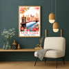 New York City Travel Print Poster Brooklyn Bridge Big Apple State NY Souvenir Wall Art Landscape Picture For Home Room Living Room Office Bedroom Decor Unframed | teecentury