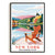 New York Travel Print Poster Nature Empire State NY Souvenir Wall Art Landscape Painting Picture Suitable For Home Room Living Room Office Bedroom Decor Unframed | teecentury