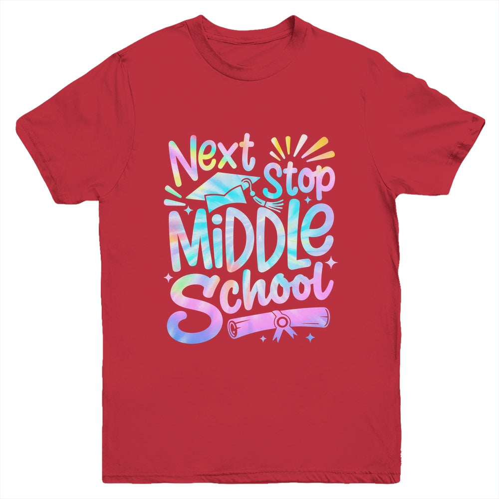 Next Stop Middle School Elementary School Graduation 2025 Youth Shirt | teecentury