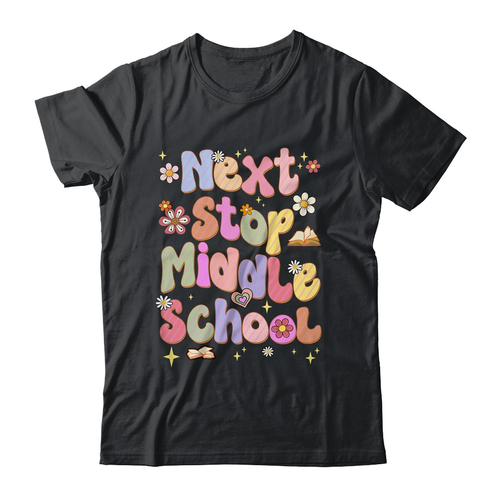 Next Stop Middle School Groovy Elementary School Graduation Shirt & Hoodie | teecentury